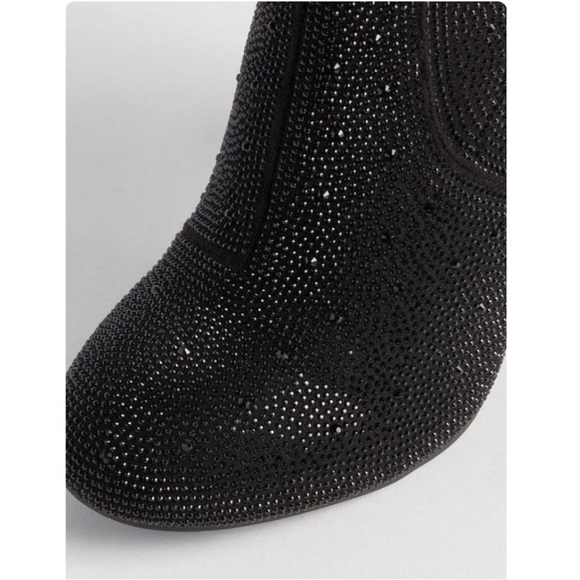 TORRID NWT Stretch Embellished Bootie (WW) Black - Picture 4 of 7
